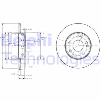 BG2314 DELPHI Гальмівний диск
