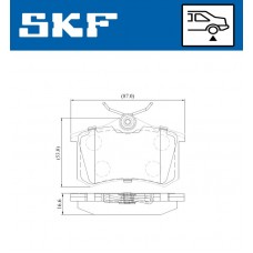 VKBP 90209 SKF КомплеК т гальмівних колодок, дискове гальмо