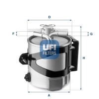 55.430.00 UFI Паливний фільтр
