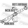 NCB-S51 FEBEST Підшипник проміжний підшипник карданного вала