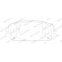 FDB5198 FERODO Комплект гальмівних колодок дисковий гальм