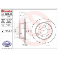 09.B409.10 BREMBO Гальмівний диск