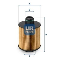 25.061.00 UFI Масляний фільтр