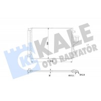 345420 KALE OTO RADYATÖR Конденсатор кондиціонера