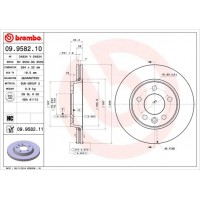 09.9582.10 BREMBO Гальмівний диск