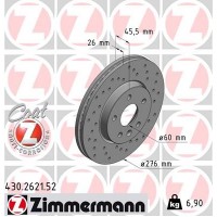 430.2621.52 ZIMMERMANN Гальмівний диск