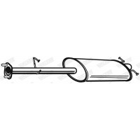 21336 WALKER Середній глушник вихлопних газів