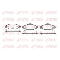 0978.02 REMSA Комплект гальмівних колодок дисковий гальм