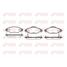 0978.02 REMSA Комплект гальмівних колодок дисковий гальм