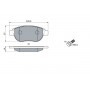 0 986 494 038 BOSCH Комплект гальмівних колодок дисковий гальм