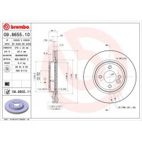 09.8655.11 BREMBO Гальмівний диск