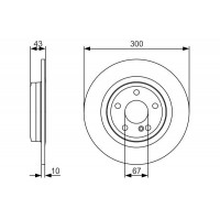 0 986 479 A38 BOSCH Гальмівний диск
