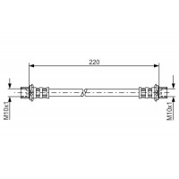 1 987 481 132 BOSCH Гальмівний шланг