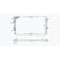 350213191400 MAGNETI MARELLI Радіатор охолодження двигуна