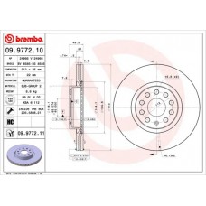 09.9772.11 BREMBO Гальмівний диск