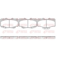 0315.04 REMSA Комплект гальмівних колодок дисковий гальм