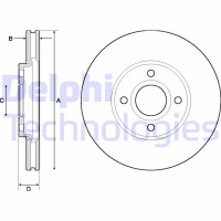 BG4715C DELPHI Гальмівний диск