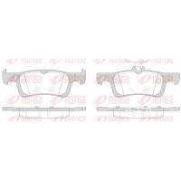 1563.00 REMSA Комплект гальмівних колодок дисковий гальм