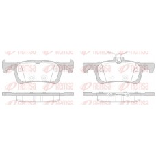 1563.00 REMSA Комплект гальмівних колодок дисковий гальм