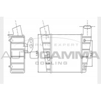 104431 AUTOGAMMA Интеркулер