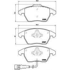 P 85 075X BREMBO Комплект гальмівних колодок дисковий гальм