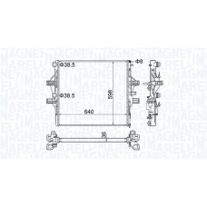 350213204700 MAGNETI MARELLI Радіатор охолодження двигуна