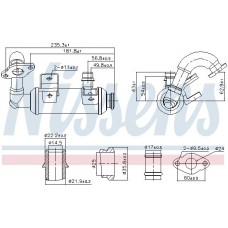 989407 NISSENS Радіатор рециркуляція ОГ