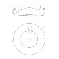 028 PI 00158 000 MAHLE Поршень