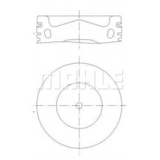 028 PI 00158 000 MAHLE Поршень