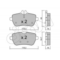 822-1022-0 CIFAM Комплект гальмівних колодок дисковий гальм