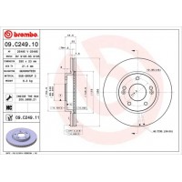 09.C249.11 BREMBO Гальмівний диск