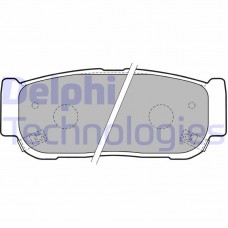LP1797 DELPHI Комплект гальмівних колодок дисковий гальм