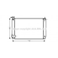 TO2462 AVA QUALITY COOLING Радіатор охолодження двигуна