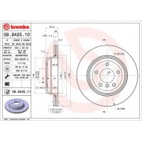 09.9425.11 BREMBO Гальмівний диск