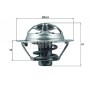 TX 162 82D MAHLE Термостат охолоджувальна рідина