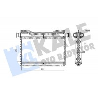 346750 KALE OTO RADYATÖR Теплообмінник обігрів салону