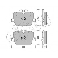 822-1265-0 CIFAM Комплект гальмівних колодок дисковий гальм