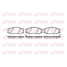 0771.12 REMSA Комплект гальмівних колодок дисковий гальм