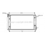 TOA2386 AVA QUALITY COOLING Радіатор охолодження двигуна