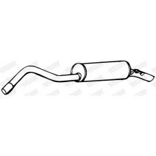 Глушник вихлопних газів кінцевий WALKER 16147