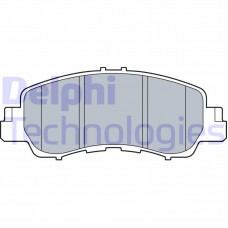 LP3571 DELPHI КомплеК т гальмівних колодок, дискове гальмо