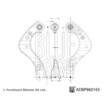 ADBP860165 BLUE PRINT Ричаг незалежної підвіски колеса, подвеска колеса