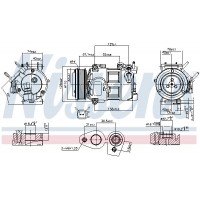 890693 NISSENS Компресор кондиціонера