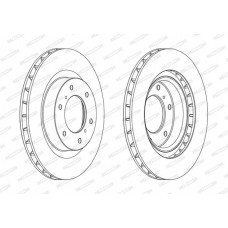 DDF1757C FERODO Гальмівний диск