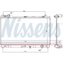 646948 NISSENS Радіатор охолодження двигуна