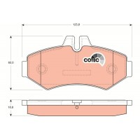 GDB1399 TRW КомплеК т гальмівних колодок, дискове гальмо