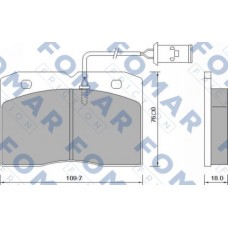 FO 628281 FOMAR Friction Комплект гальмівних колодок дисковий гальм FO 628281 FOMAR Friction Комплект гальмівних колодок дисковий гальм