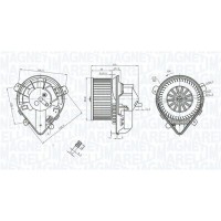 069412403010 MAGNETI MARELLI Вентилятор салону