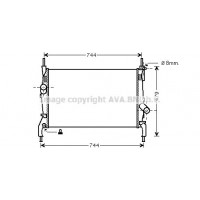 FD2404 AVA QUALITY COOLING Радіатор охолодження двигуна