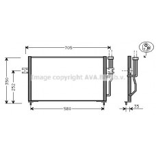 VO5086 AVA QUALITY COOLING Конденсатор кондиціонера